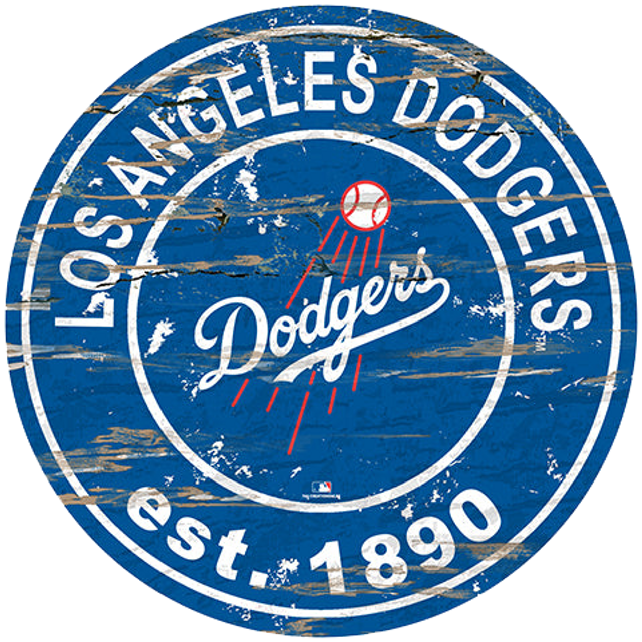 24" MDF LA Dodgers MLB Sign
