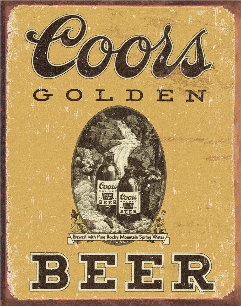 COORS Golden Vintage Sign