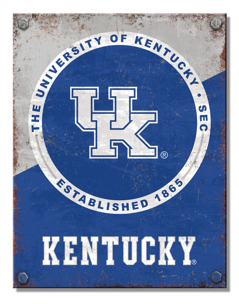 NCAA KENTUCKY Two Tone Sign