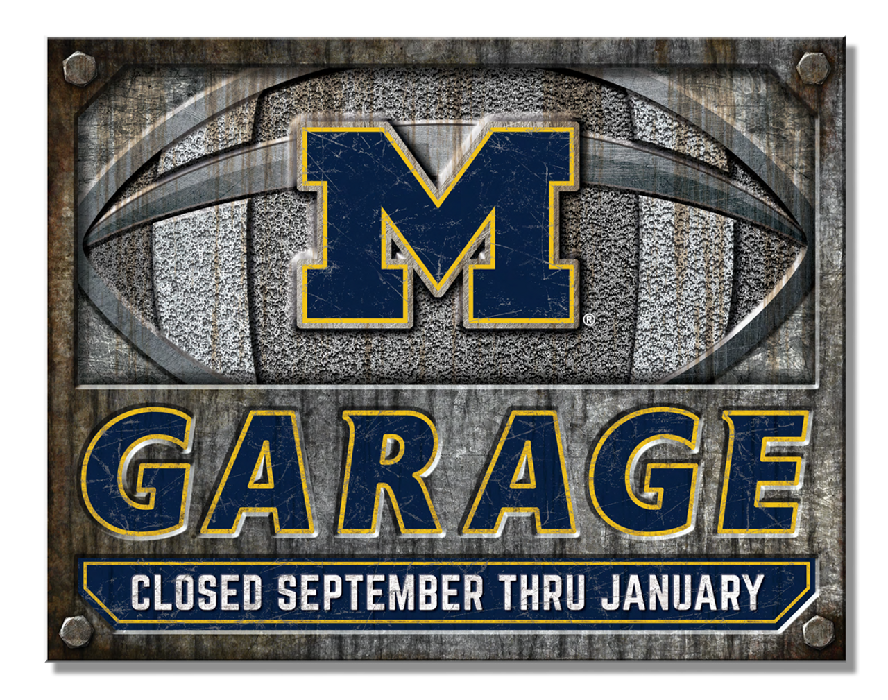 NCAA MICHIGAN Garage Sign