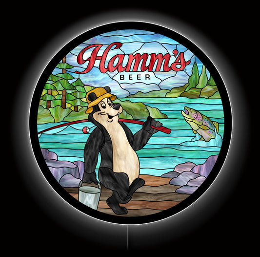 23" LED HAMM'S BEAR Sign