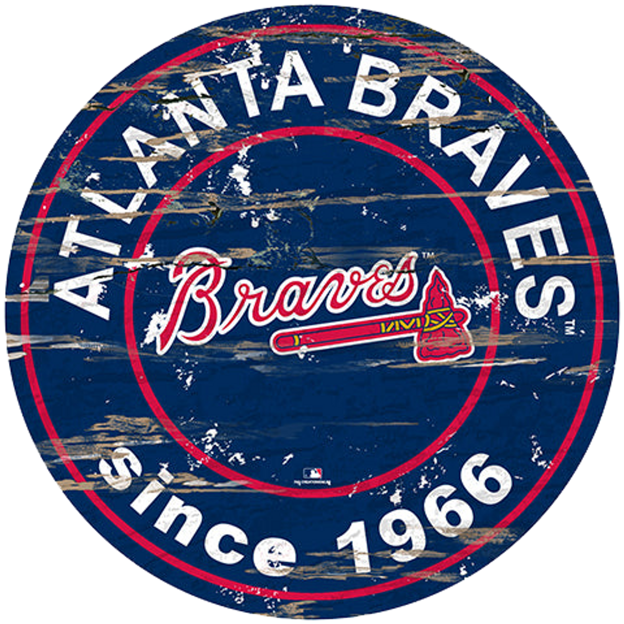 24" MDF Atlanta Braves MLB Sign