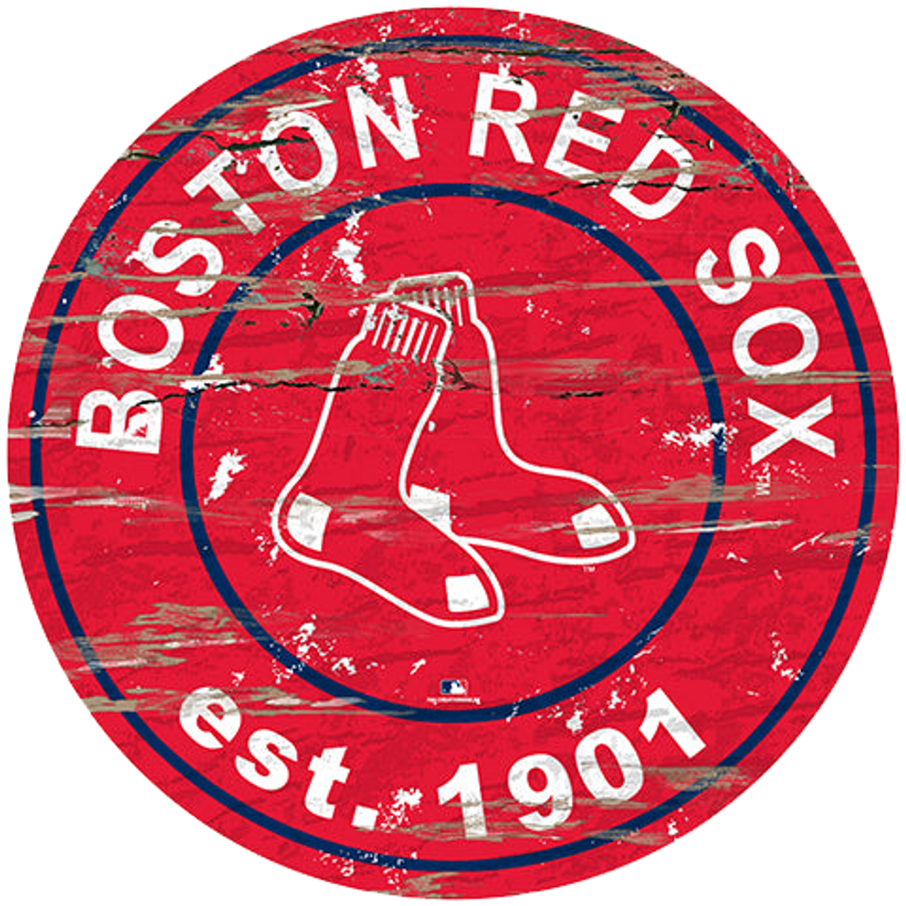 24" MDF Boston Red Sox MLB Sign