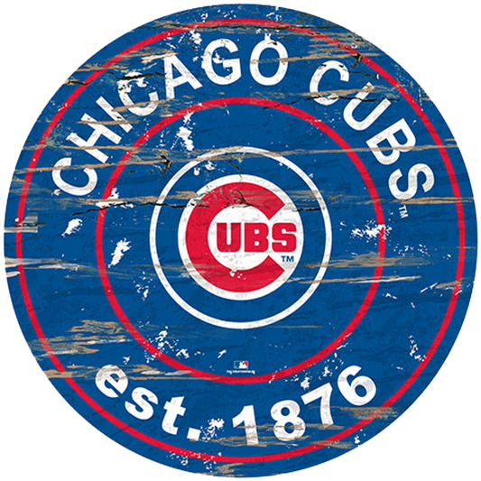 24" MDF Chicago Cubs MLB Sign