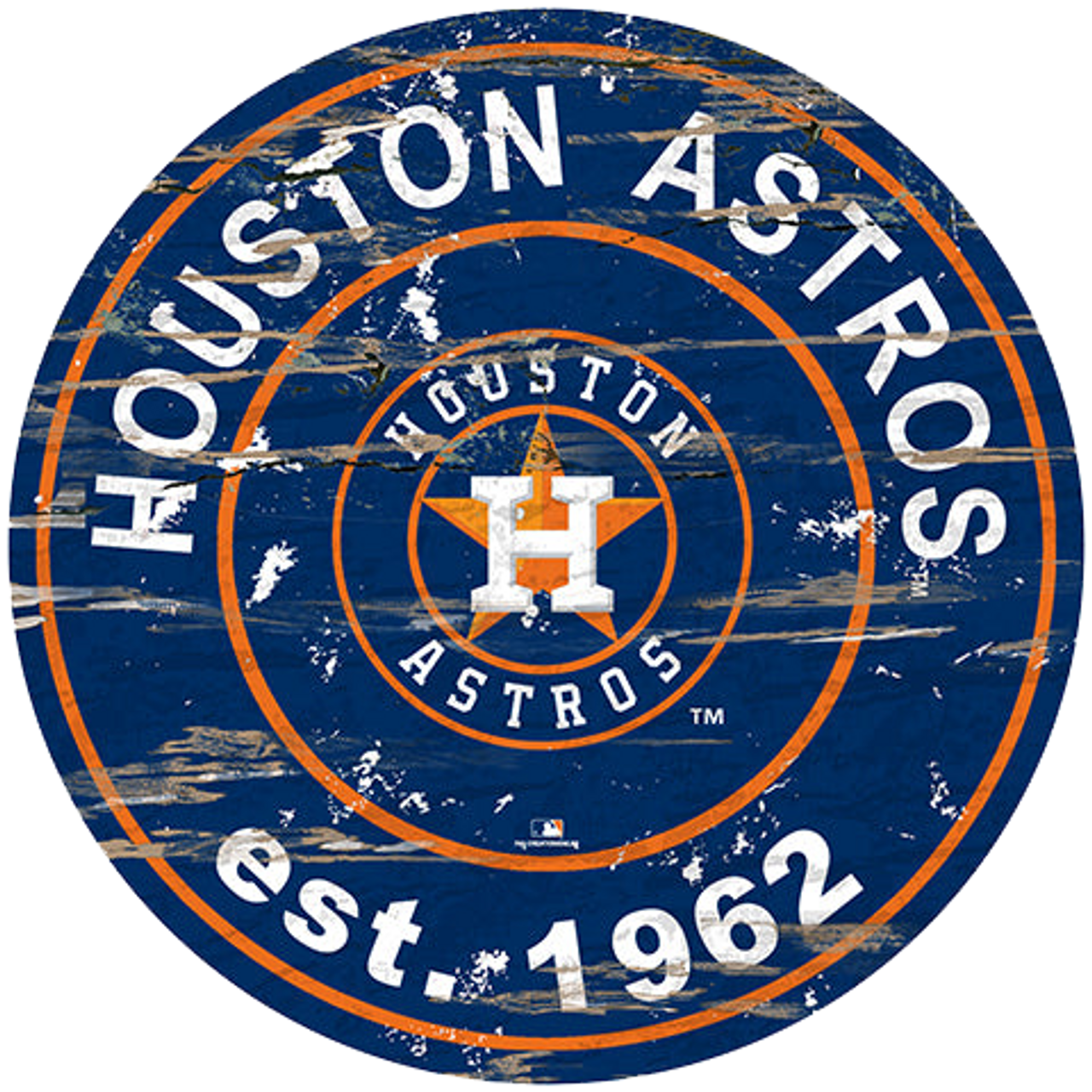 24" MDF Houston Astros MLB Sign