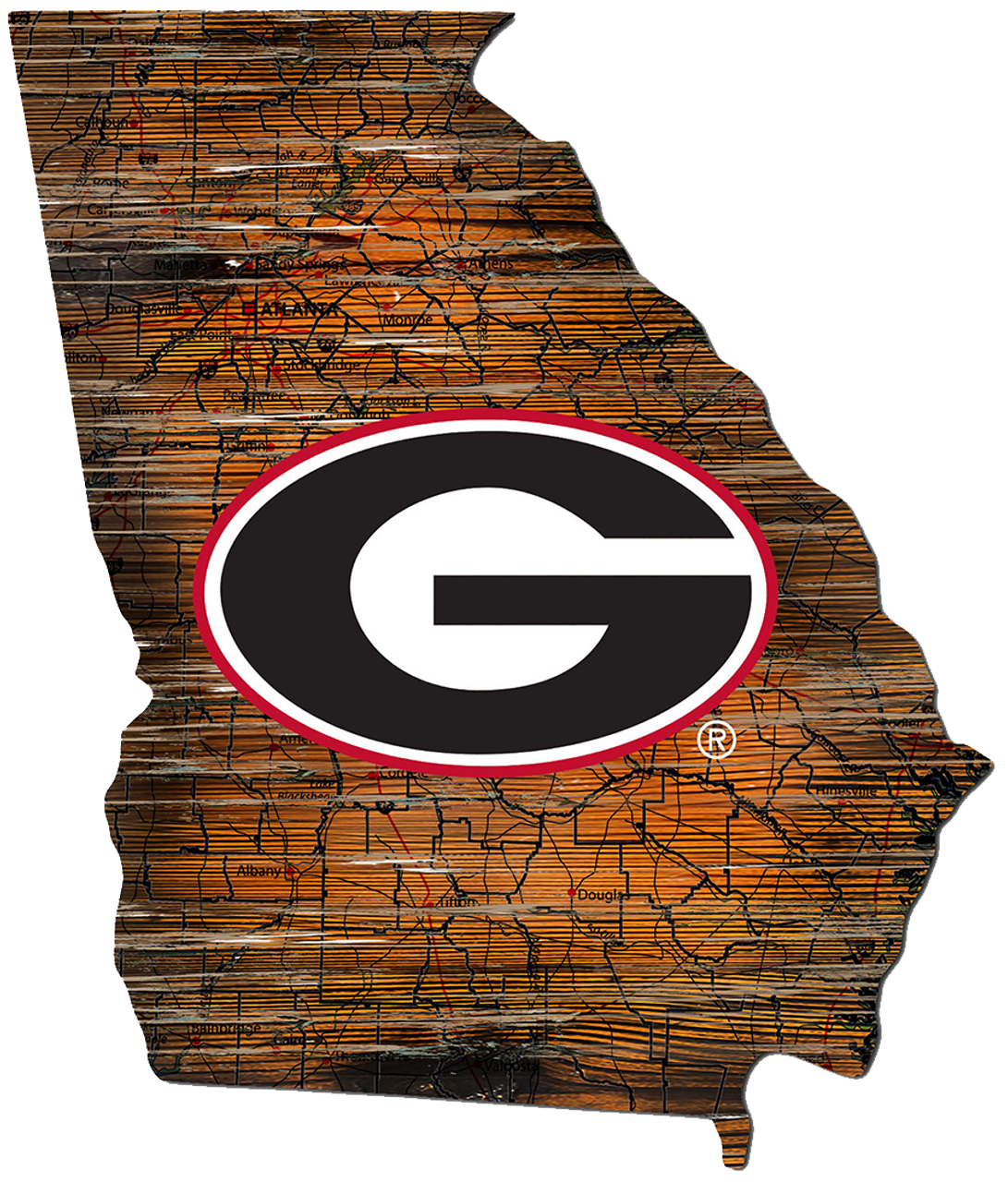 24" MDF State - Georgia Sign