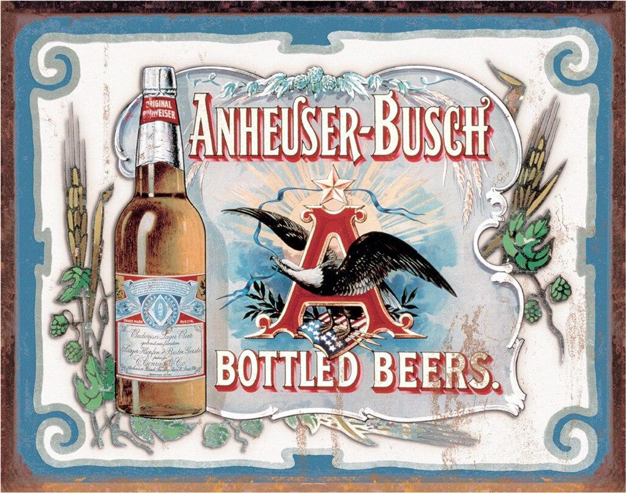 Anheuser Busch - Bottled Beers Sign