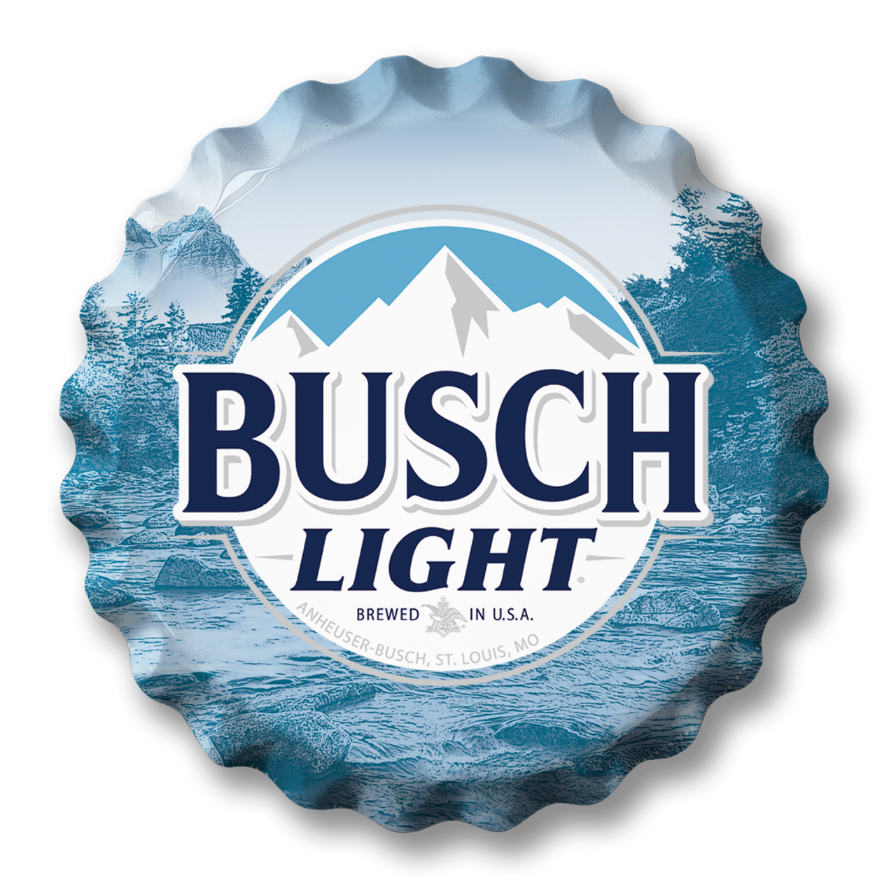 Busch Light Bottle Cap-18"Dia. Sign