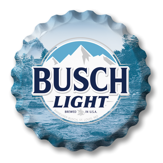 Busch Light Bottle Cap-18"Dia. Sign