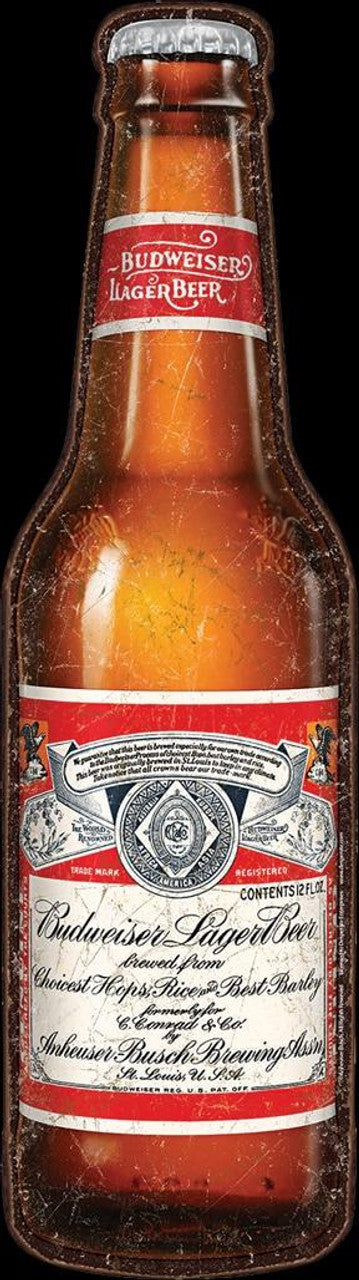 Budweiser Bottle c1918 Sign