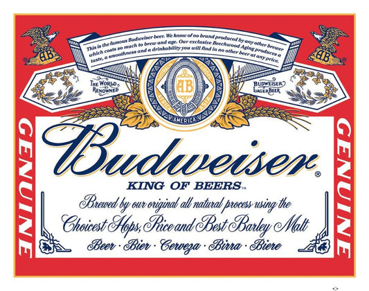 Budweiser - Label Sign