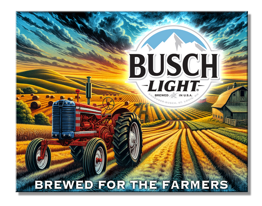 Busch Light Farmers Sign