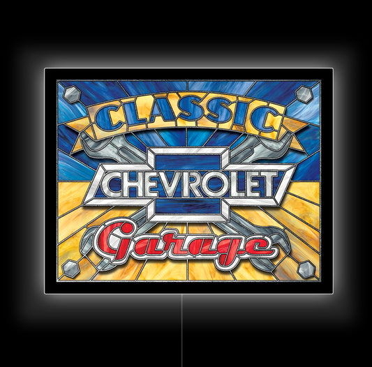 LED Chevy Classic 18x23 Metal Sign