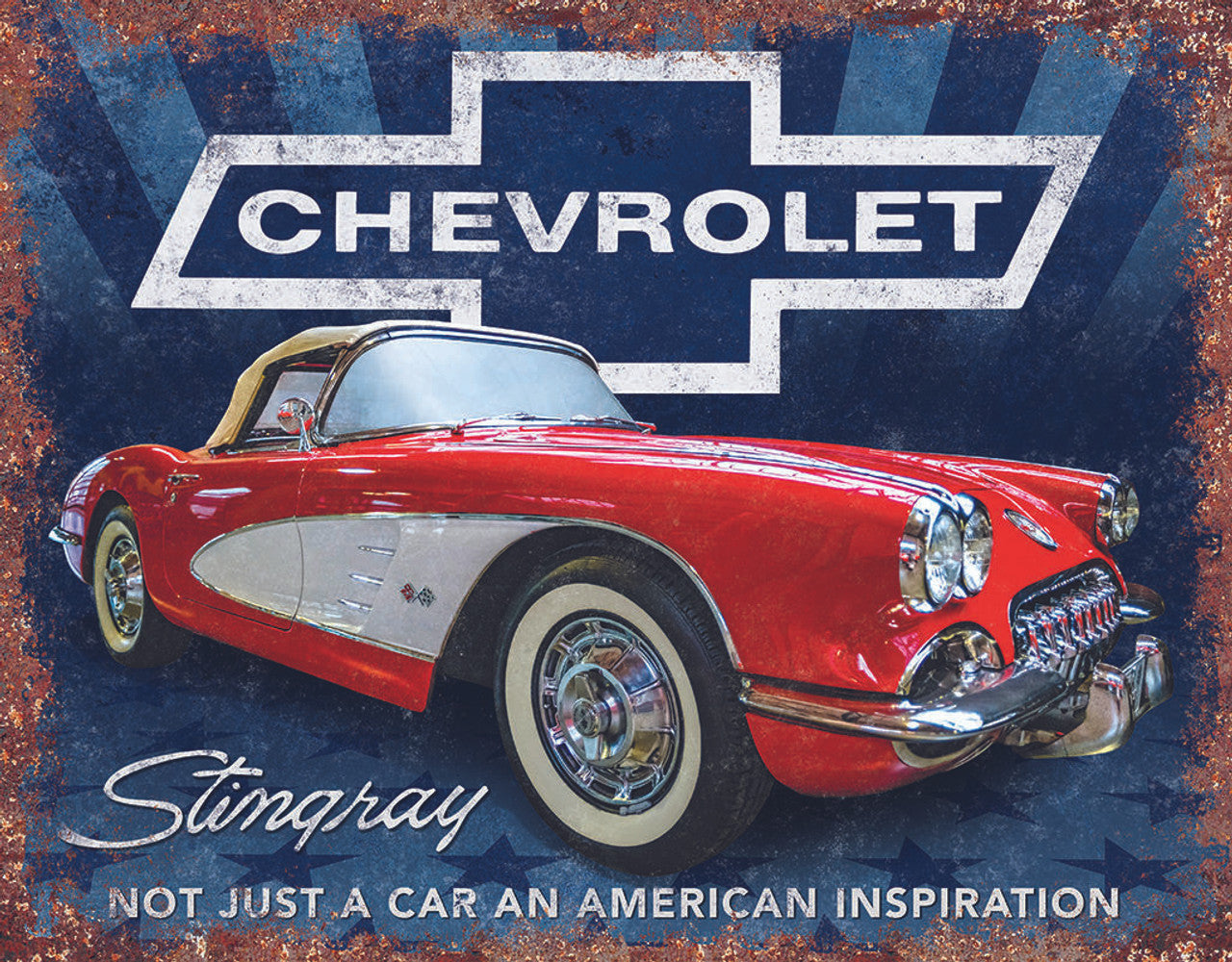 Stingray Inspiration Chevrolet Metal Sign