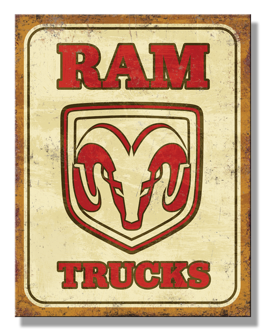 RAM Trucks Metal Sign