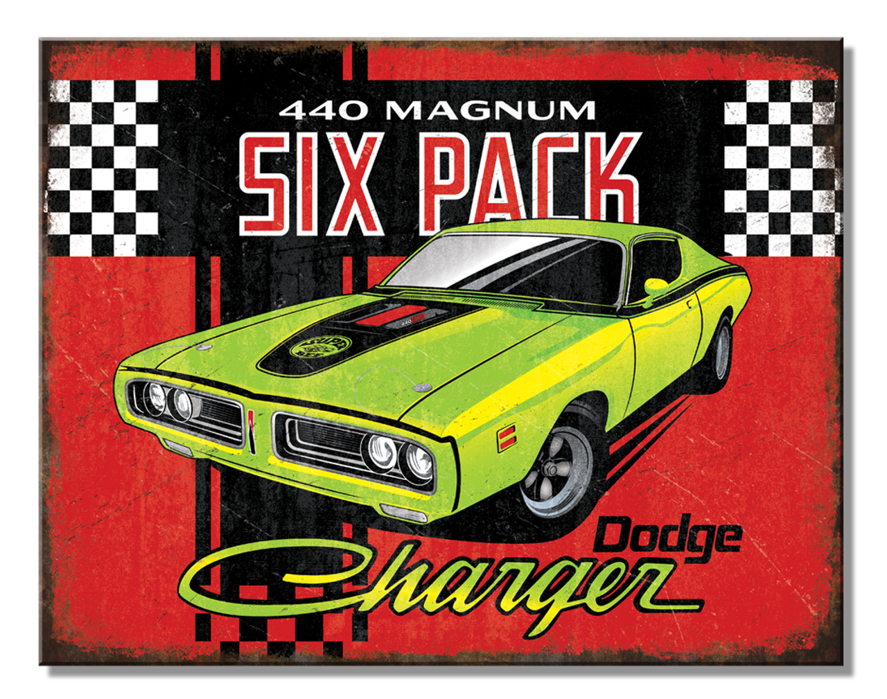 Dodge Six Pack Metal Sign