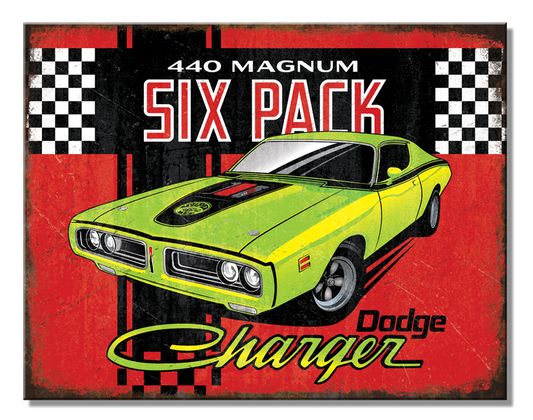 Dodge Six Pack Metal Sign