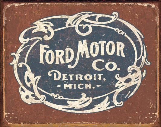 Ford - Historic Logo Metal Sign