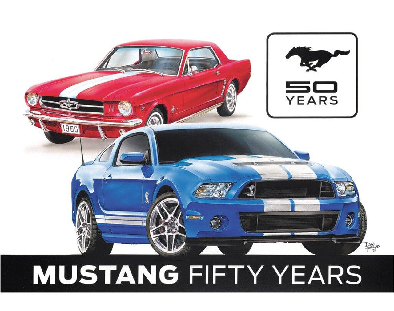 Ford Mustang 50th Metal Sign