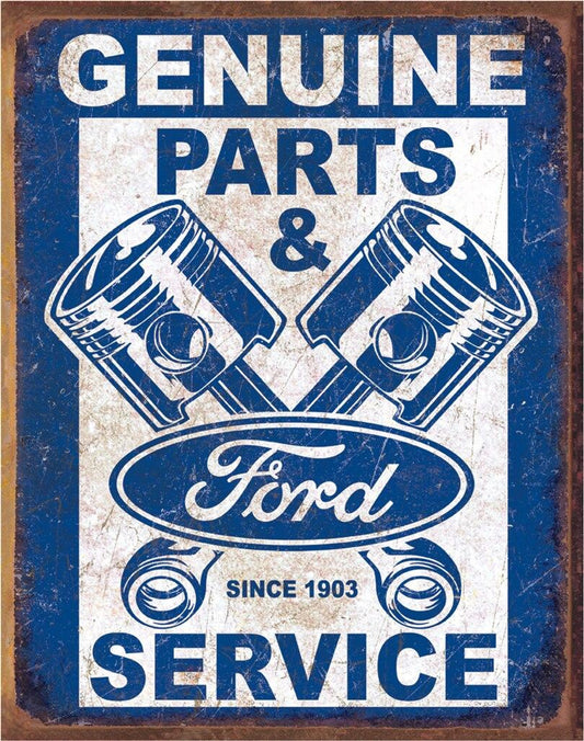 Ford Service - Pistons Metal Sign