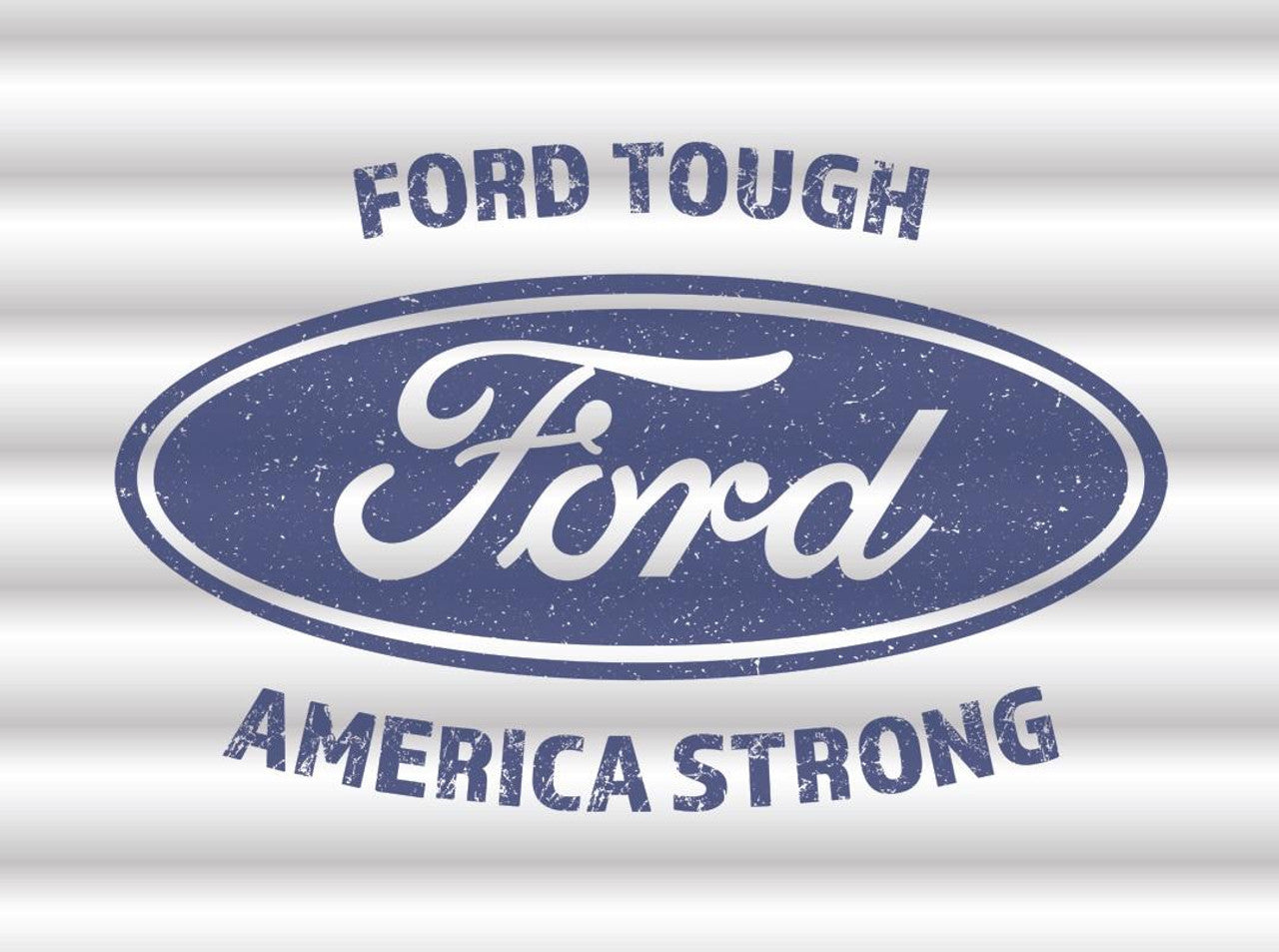 Ford Logo-24"W x 18"H Metal Sign