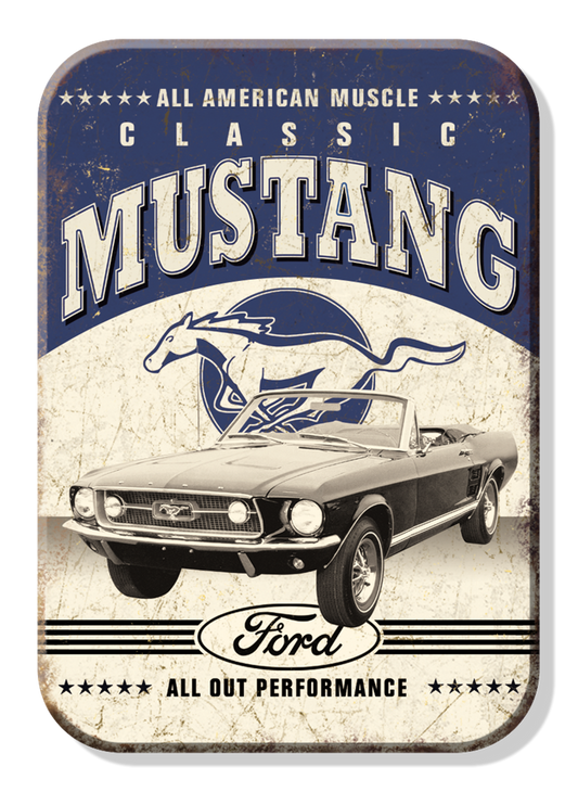 Magnet: Ford - Classic Mustang Metal Sign