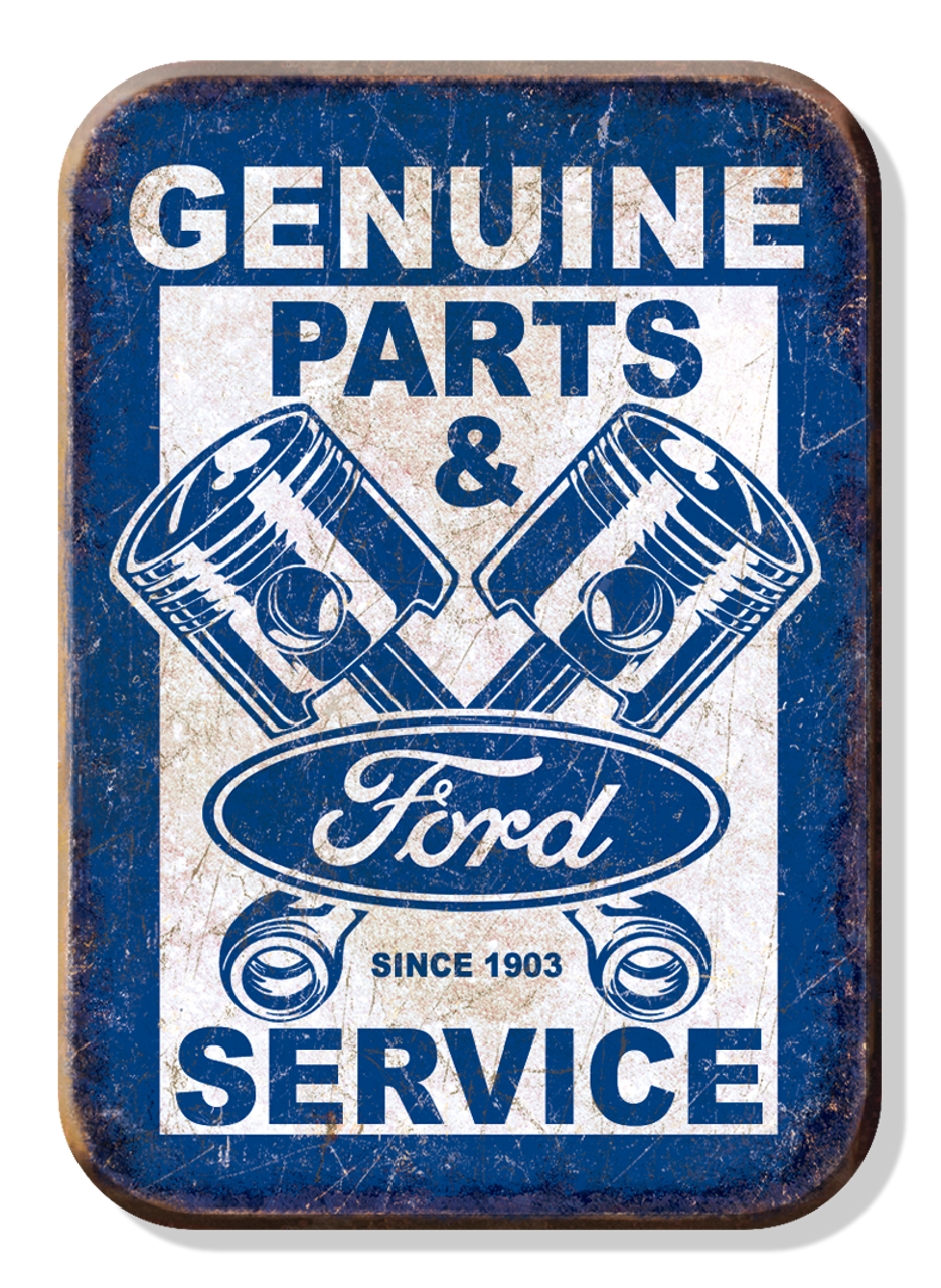 Magnet: Ford Service - Pistons Sign