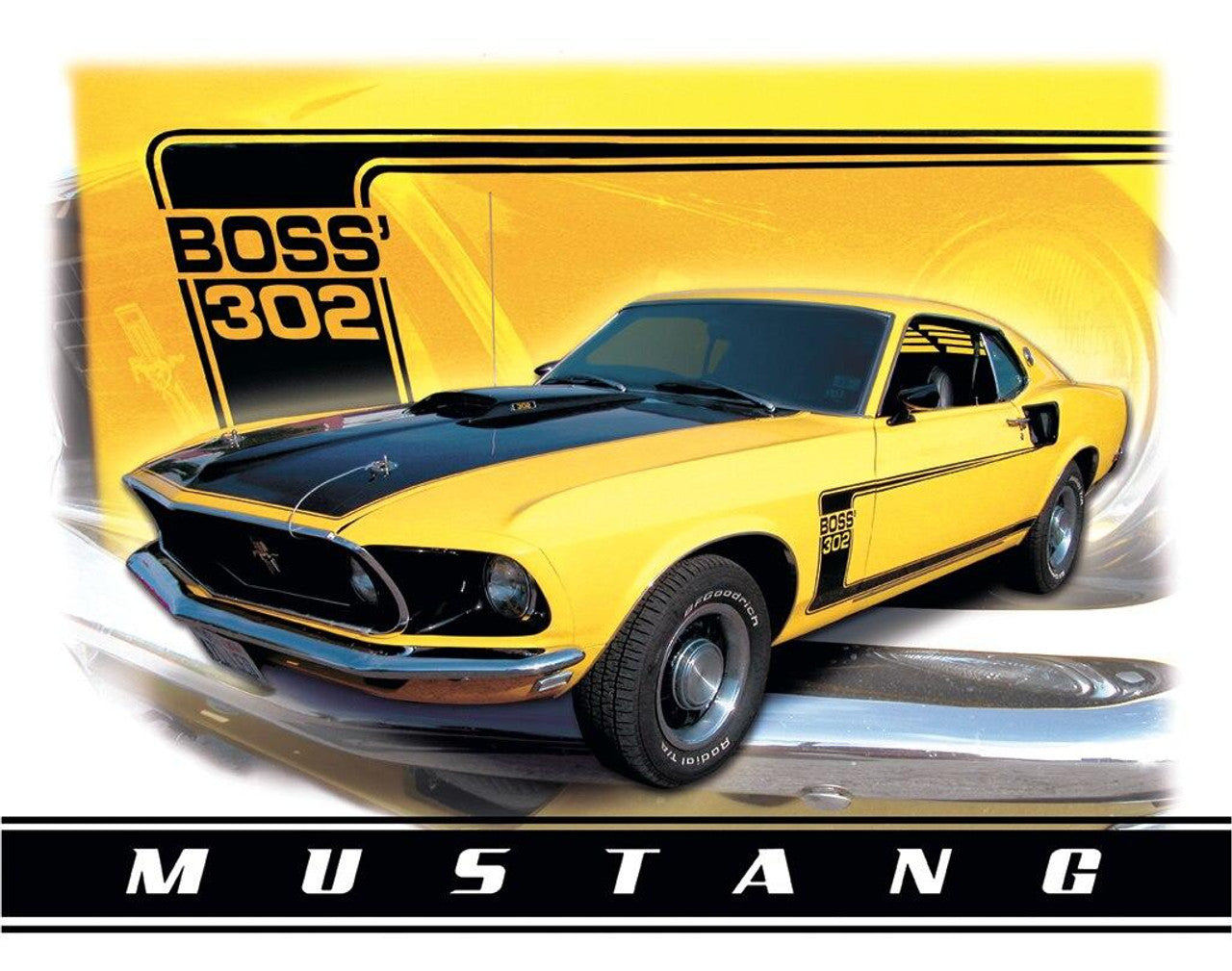 Ford Mustang Boss 302 Metal Sign