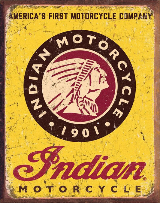 Indian Motorcycles Since 1901 Metal Sign