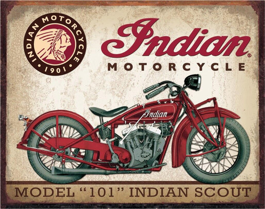 Indian Scout Metal Sign