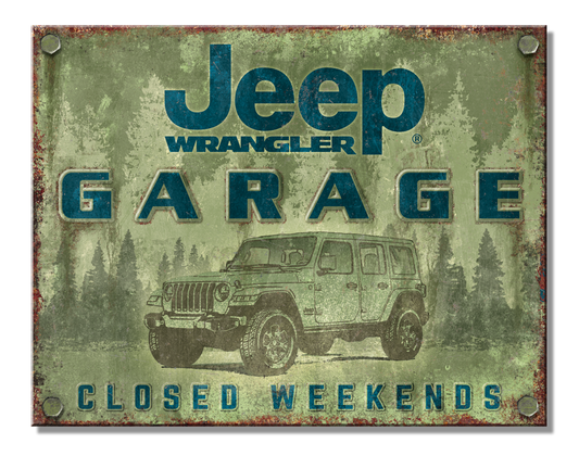 Jeep Garage Metal Sign