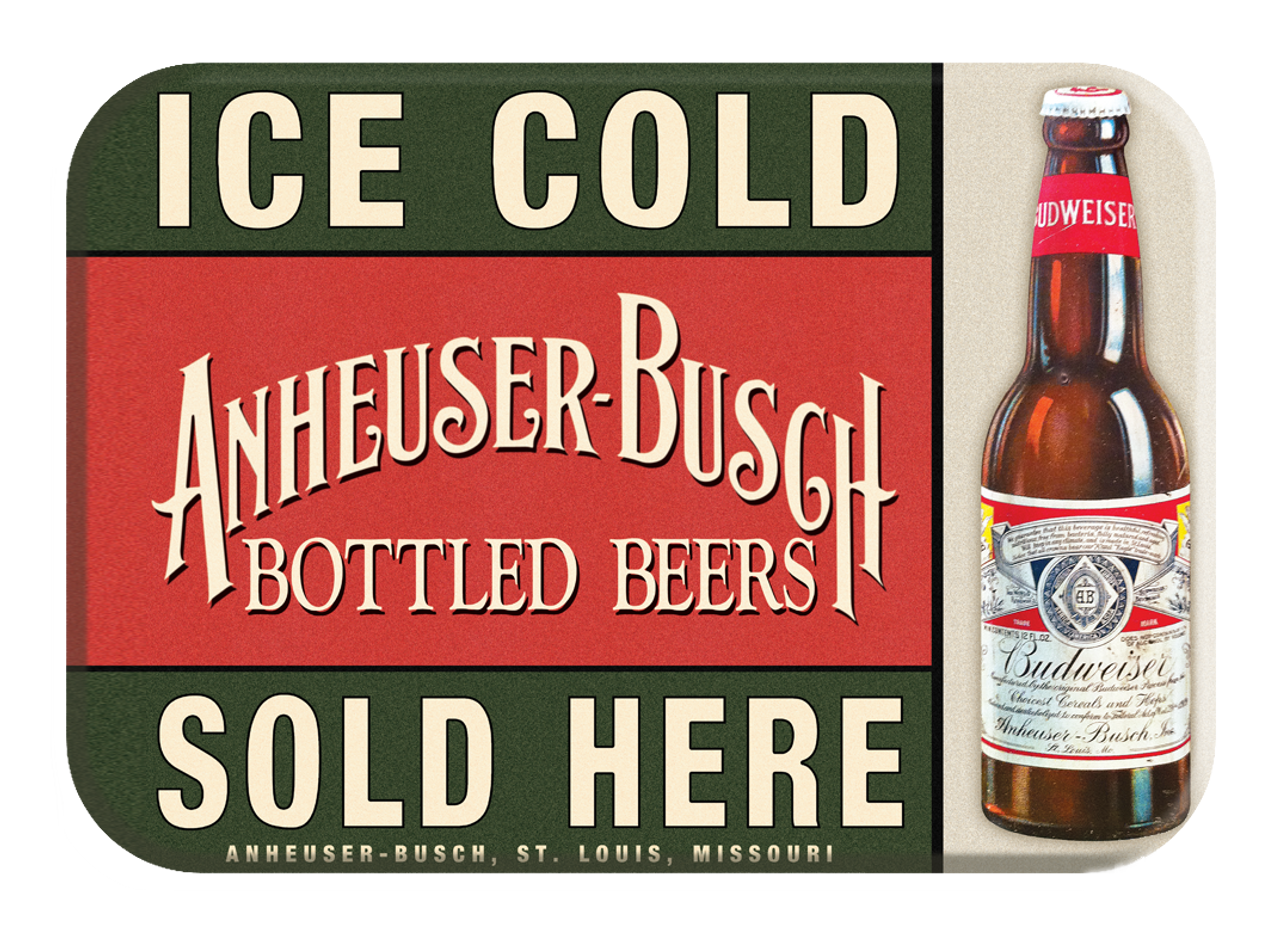 Magnet: Budweiser - Ice Cold Sign