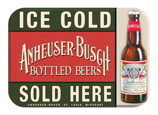 Magnet: Budweiser - Ice Cold Sign