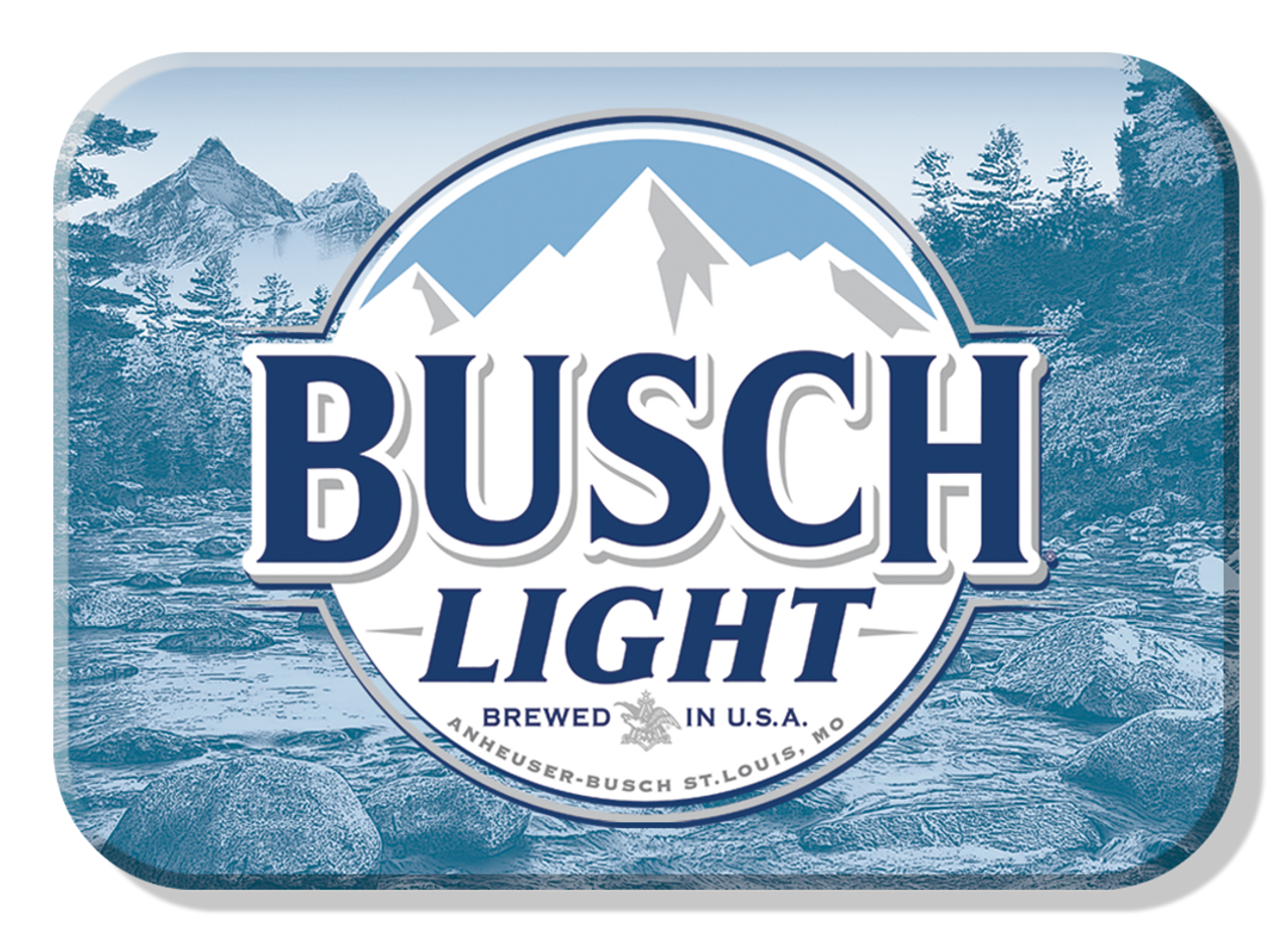 MAGNET: Busch Light logo Sign