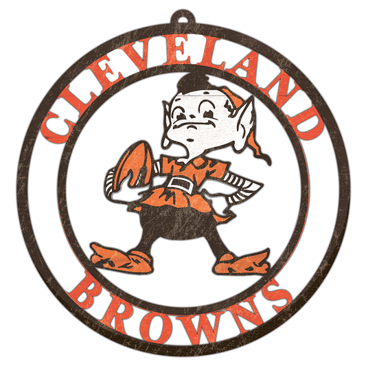 MDF Cleveland Browns Logo Cutout sign