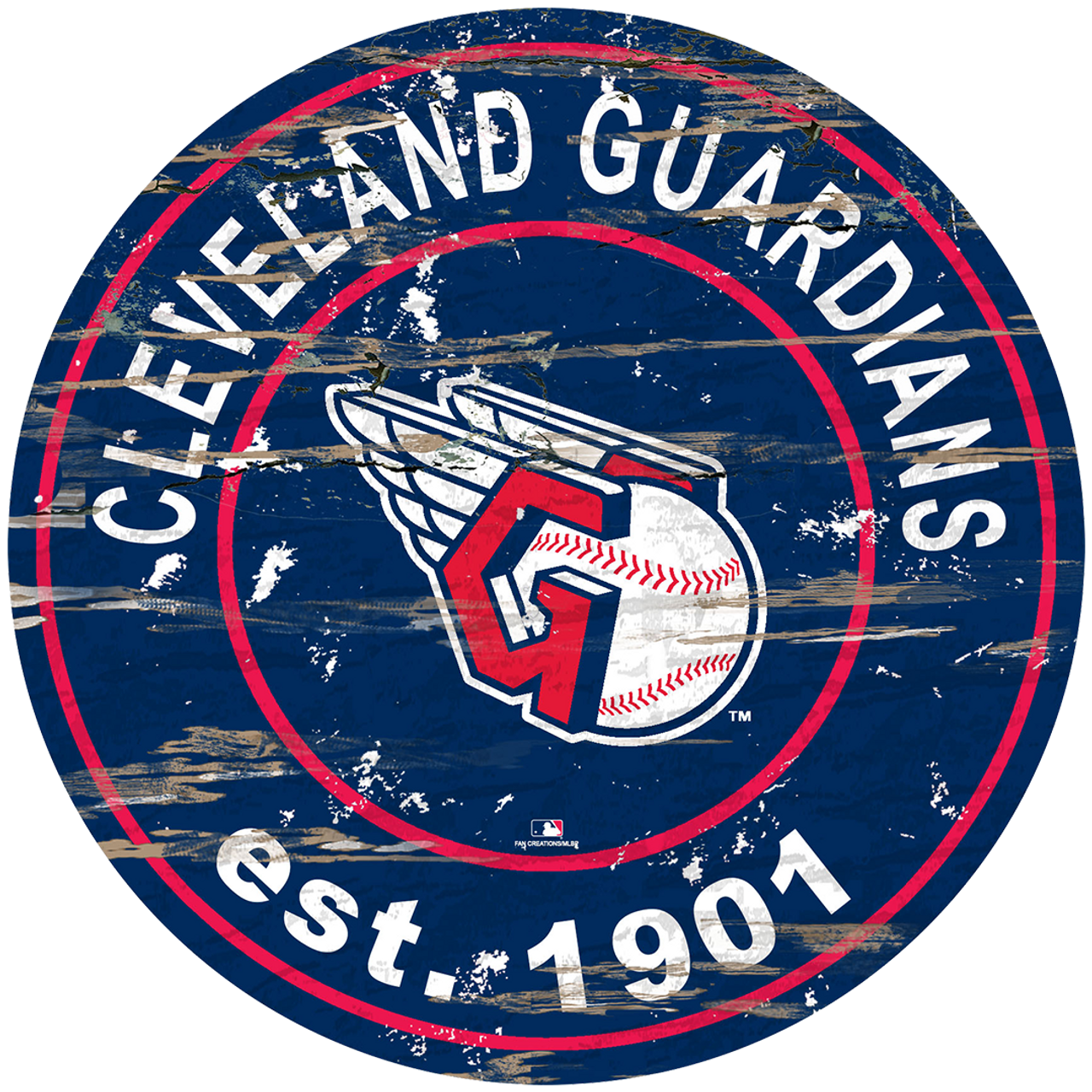 24" MDF Cleveland Guardians Sign