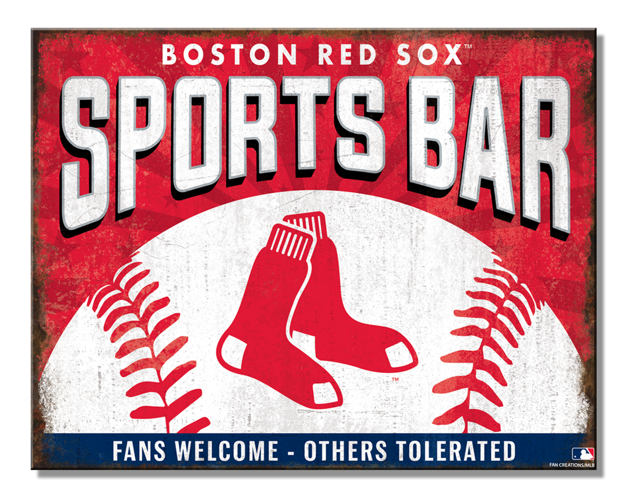 Boston Red Sox Sports Bar Sign