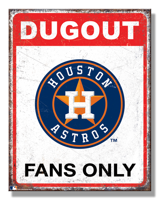 Houston Astros Dugout Sign