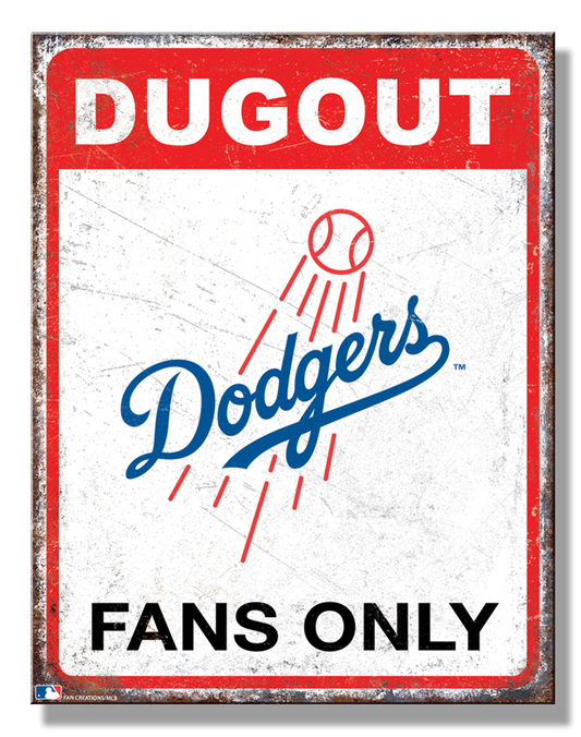 LA Dodgers Dugout Sign