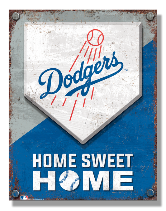 LA Dodgers Home Sign