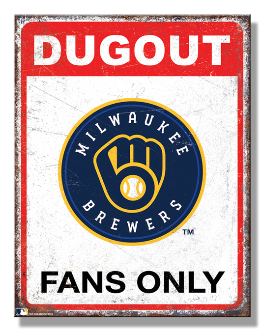 Milwaukee Brewers Dugout Sign