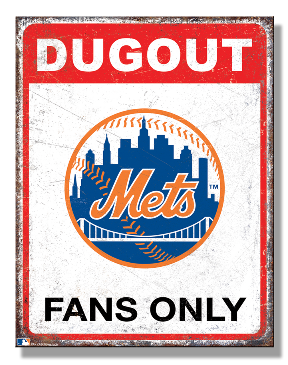 NY Mets Dugout Sign