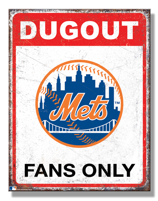 NY Mets Dugout Sign