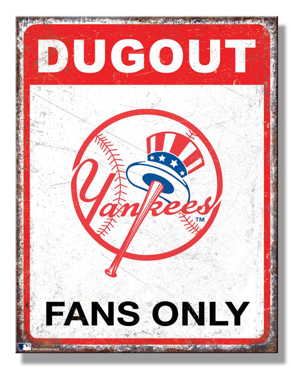 NY Yankees Dugout Sign