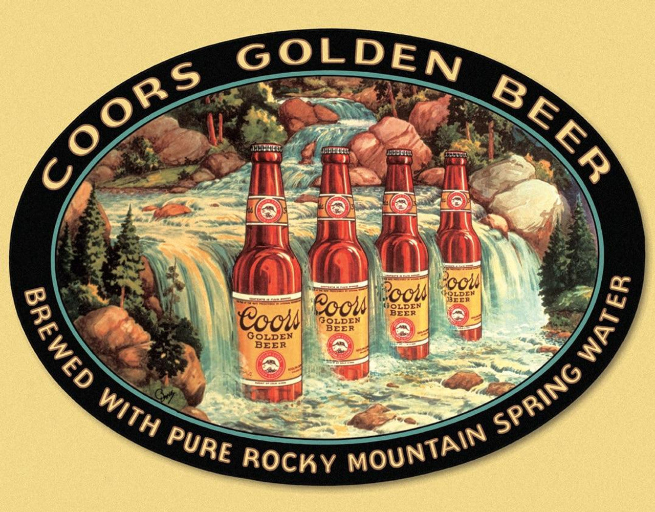 Coors Waterfall Sign