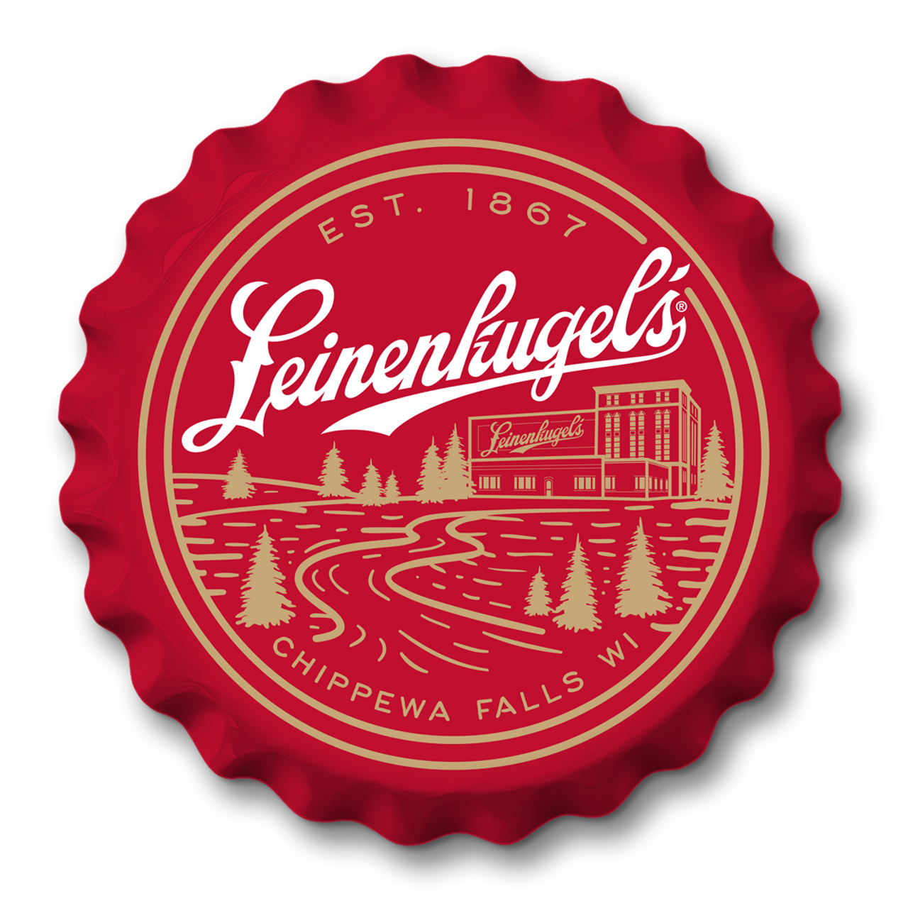 Leinenkugels Bottle Cap 18"Dia. Sign