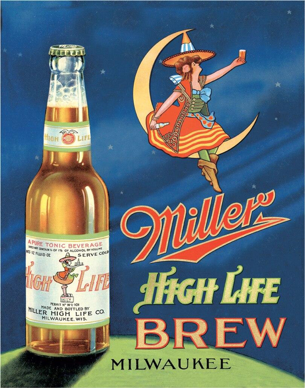 Miller High Life Brew Sign