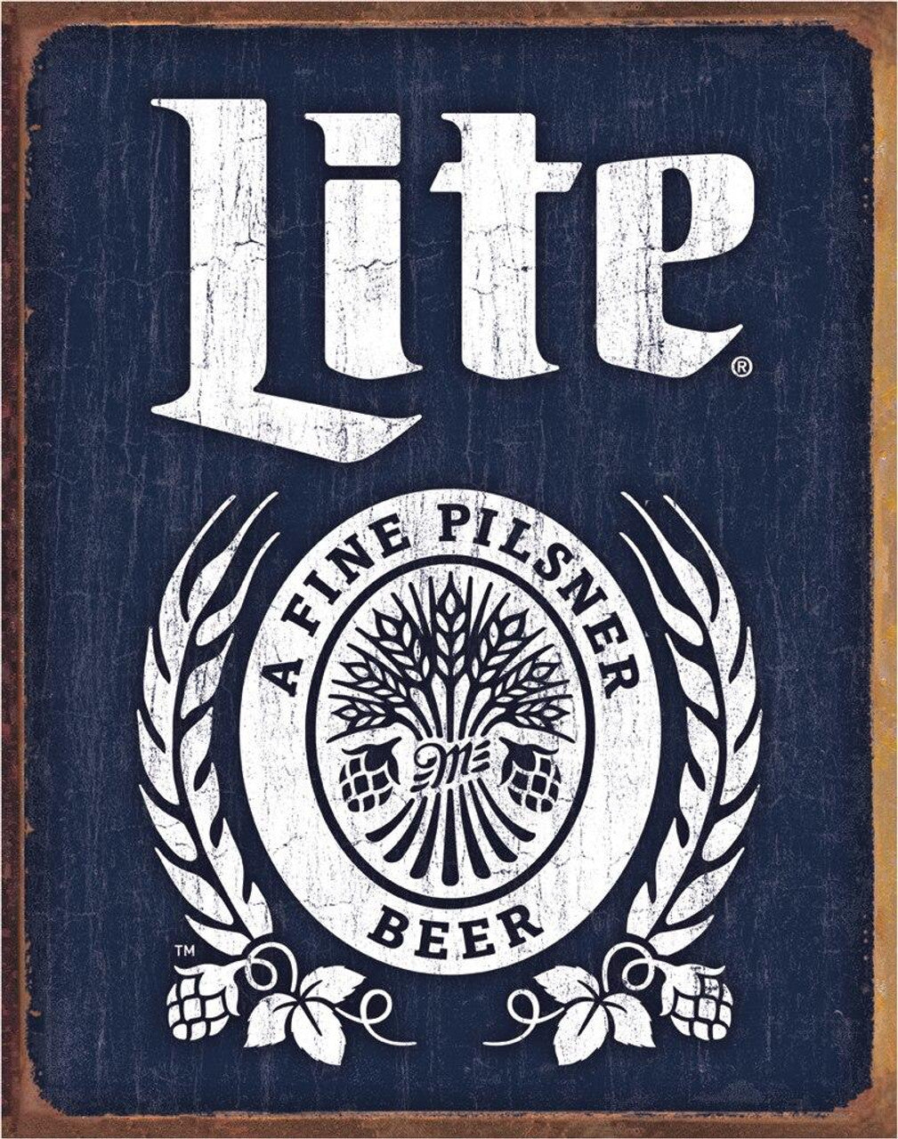 Miller Lite Bottle Logo Sign