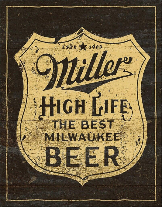 Miller - Vintage Shield Sign