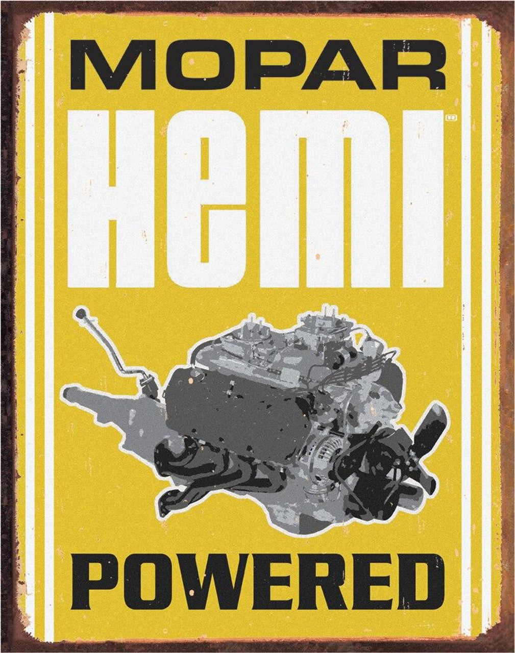 Mopar - Hemi Powered Metal Sign